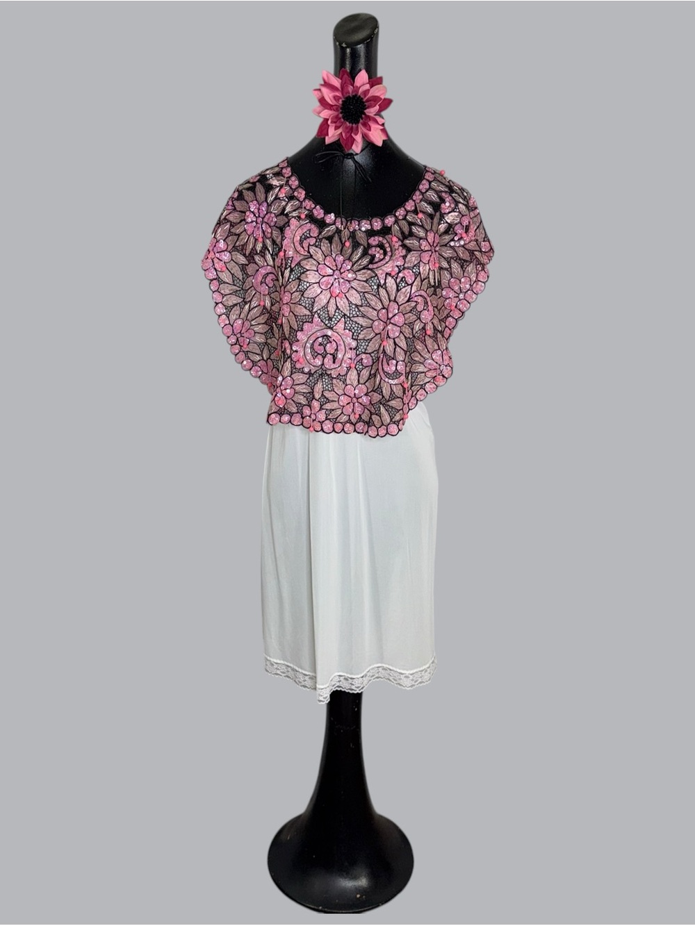 Vintage sequin poncho